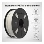 numakers petg filament 1.75mm white spool