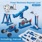 Banbao 56-in-1 Science Education Simple Machines Building Blocks Kit (293 Pieces) | STEM Robotics & Mechanics Starter Set for Kids Ages 6-14 | Educational Construction Toy for School Labs & DIY Learning - VP0052 - Image 7
