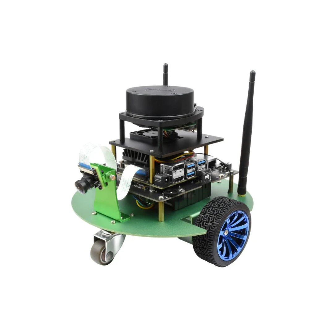 ro-1 JetBot Professional Version ROS AI Kit, Dual Controllers AI Robot, Lidar Mapping, Vision Processing - Image 1